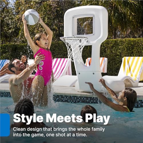 Step2 Vero Pool Basketball Hoop, Outdoor/Indoor Waterproof Patio Furniture, Made of Durable Plastic, 4.5 Feet, White - image 3
