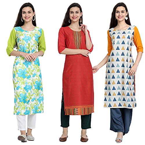 Image of Women's Crepe Straight Kurta