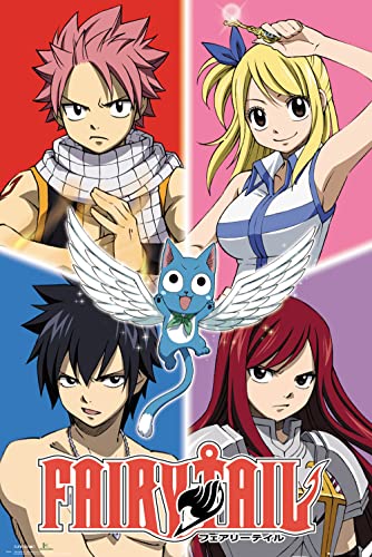 GB eye Fairy Tail Quad Maxi Poster 61 x 91,5 cm