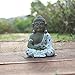 ZCRR Mini Statue Bouddha Méditante, Statues De Jardin Zen Bouddha, Figurine De Bouddha Miniature Décorative avec Pagode Stupa Home Bureau(Size:6x4x8.5cm(2x2x3inch),Color:Bouddha de méditation)