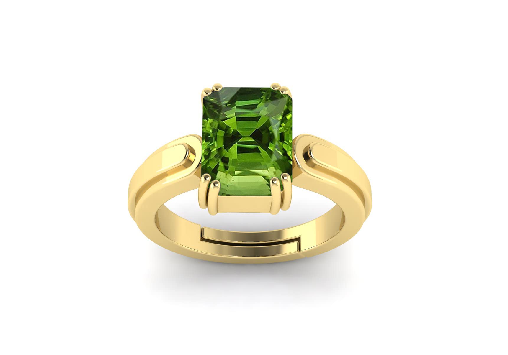 TODANI JEMS 9.25 Ratti 8.60 Carat Certified Natural Green Peridot Gemstone Adjustable Ring/Anguthi for Men and Women (B09WV2MGW8) Amazon Price History, Amazon Price Tracker