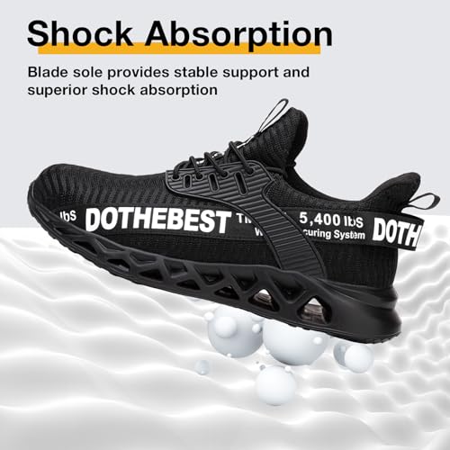 Image of Furuian Steel Toe Sneakers for Men Women Lightweight Safety Shoes Comfortable Puncture Proof Slip On Indestructible Work Shoes
