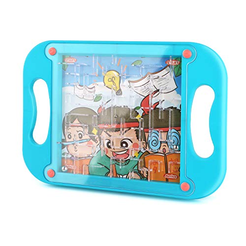 Balance Ball Maze Board Handheld Game,Maze Puzzles for Kids, Mini Fidget Toys and Brain Teasers Preschool Educational Learning Puzzle Game for 3-5 Years Toddlers, Children, Boys & Girl