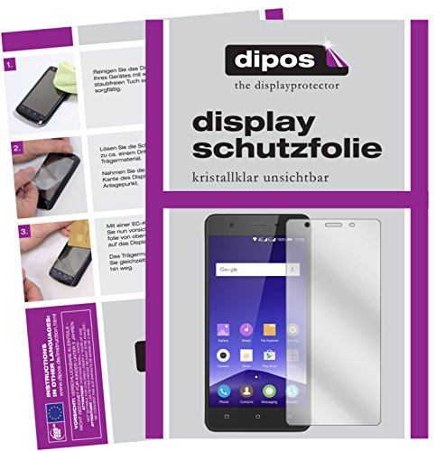 dipos I 2X Schutzfolie klar kompatibel mit Mobistel Cynus F10 Folie Displayschutzfolie