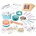 Make It Real: Rock Tumbler & Polish-Shine Bead Tumbler – 327pc Jewelry Craft Kit, Natural Stone Polishing Machine, Create 8 Bead Bracelets, Tweens-Girls-Kids 8+