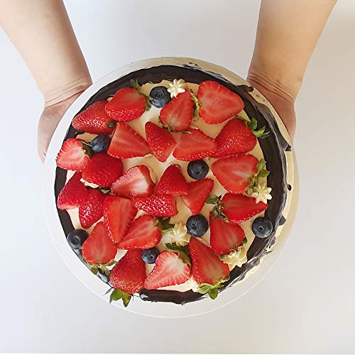 24Pcs Cake Boards (White) 6’’,8”, 10”,12” (Each Size 6)- Cardboard Round Cake Circle Base For Cake, Pizza by ZMYBCPACK - Thumbnail 6