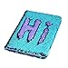 JACHAM Sequin Notebook – 2 Color Mermaid Reversible Sequin Journal – Magic Travel Journal Notebook Gift for Adults and Kids (purple-blue)