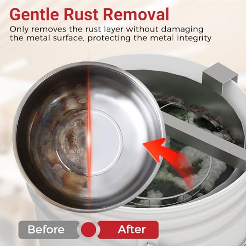 Zelvoro Electrolysis Rust Removal Kit for Metal, DIY Electrolysis Machine for Rust Fit for Various Metals, Cast Iron & Steel, Better Than Ultrasonic Cleaners, Complete Set
