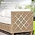 PHI VILLA Wicker Patio Furniture Set, Outdoor L-Shaped Sectional Sofa with Cushions and Acacia Wood Coffee Table, Boho Style for Garden, Deck, or Poolside Lounge?Beige