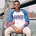 Ultra Game Adults NFL Official Super Soft Raglan Baseball Long Sleeve T-Shirt, Carolina Panthers, White, Large