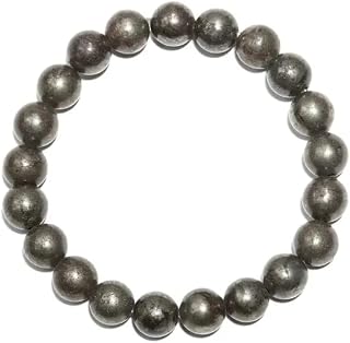 Soniex Natural Pyrite Bracelet for Men & Women | Certified 8mm–10mm Beads | Prosperity Energy, Confidence & Protection Price In India