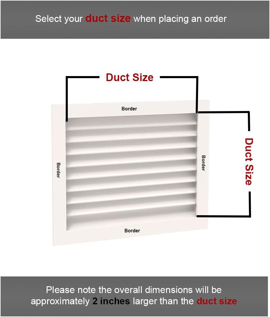 Worth Home Products - 12 Wide X 12 Tall x 3 Deep Luxury AC Return Grille for Walls Only - Wood Craftsmanship- Louver Design - Primed White Vent Cover - Holds 12x12x1 Air Filter - Easy Install Intake