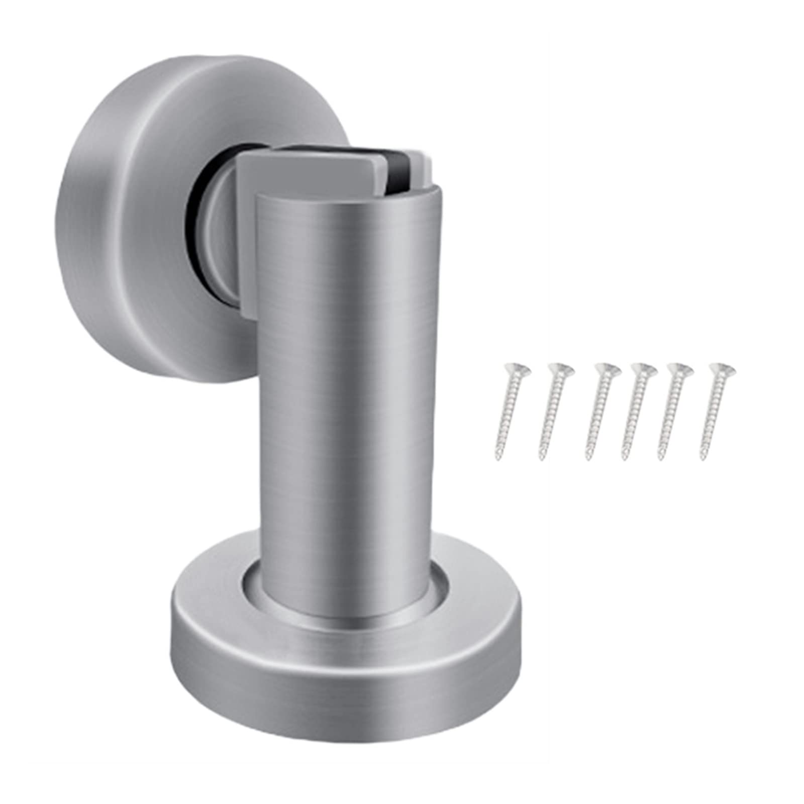 1pcs,Fermaporta magnetico in acciaio, fermaporta silenzioso, fermaporta magnetico in acciaio inossidabile spazzolato ，Tappi per porte