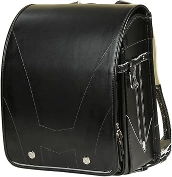 randoseru black backpack japanese automatic schoolbag Senior waterproof PU leather