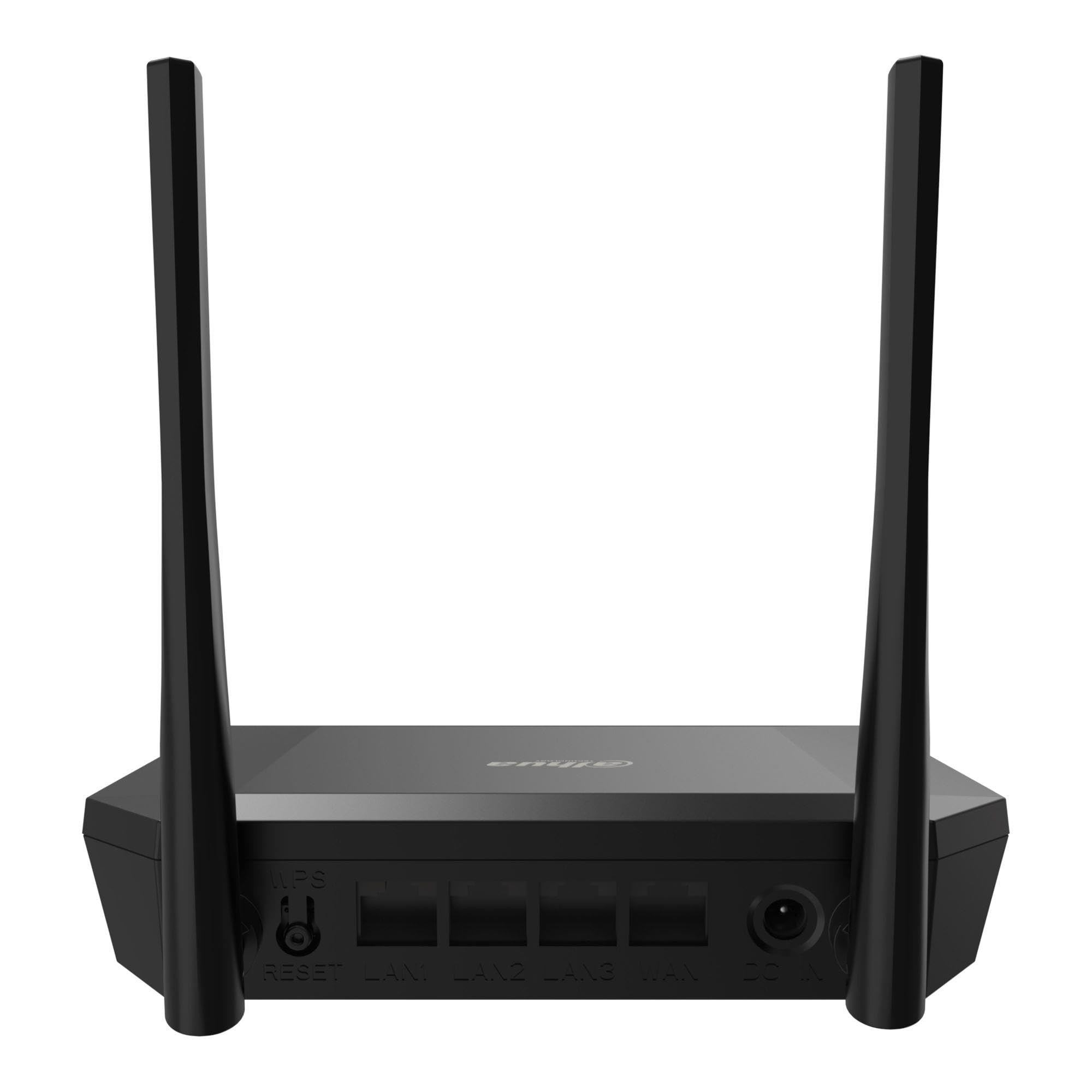 Dahua Routeur sans fil N300, 2 antennes, WiFi 4, 4 x RJ-45, 300 Mbit/s, noir