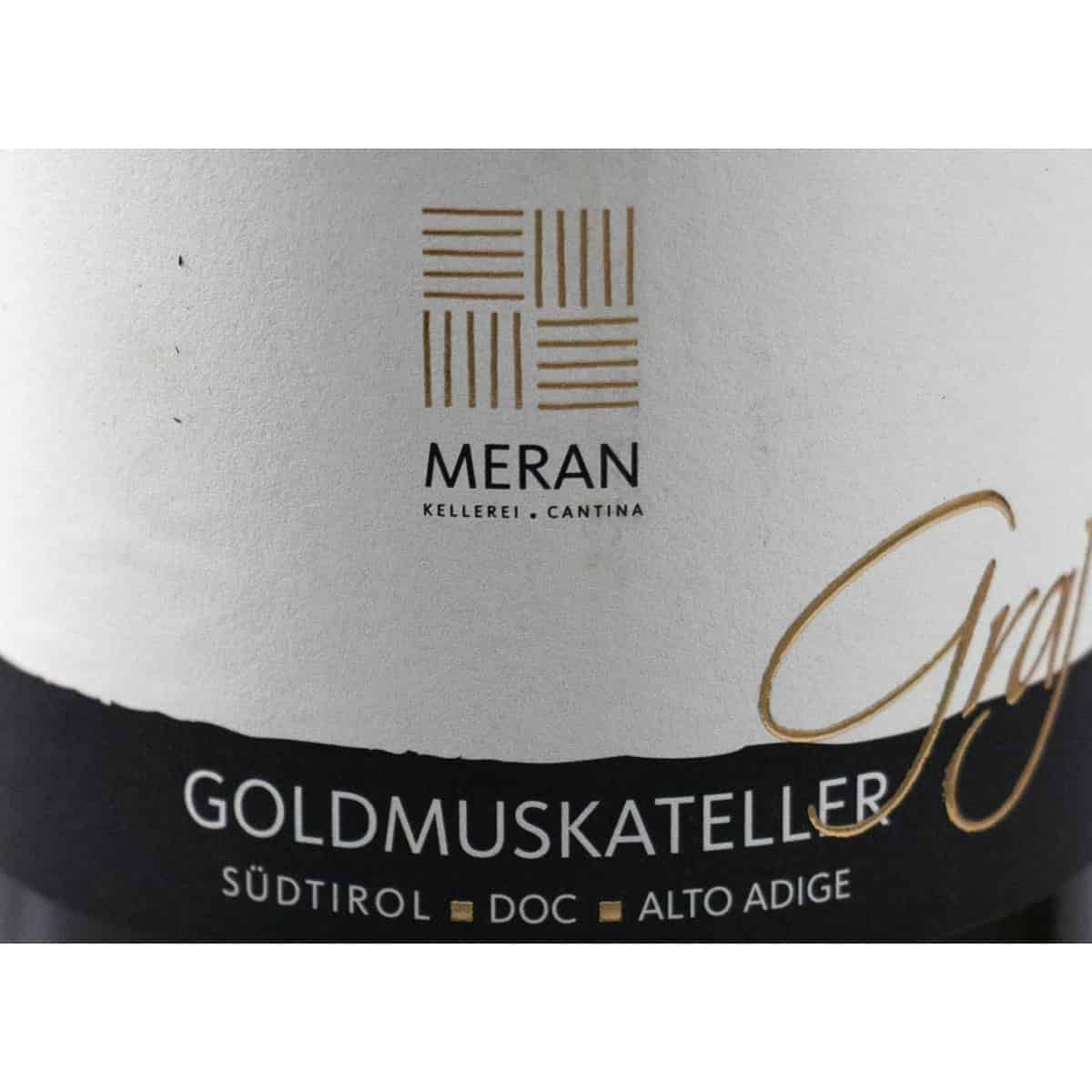 Graf Goldmuskateller Südtirol DOC 2025 – Kellerei Meran – 3×0,75L Weißwein | Aromatische Blütenwürze, feine Muskatnoten, zarte Fruchtfülle, leichter Schmelz, harmonische Frische