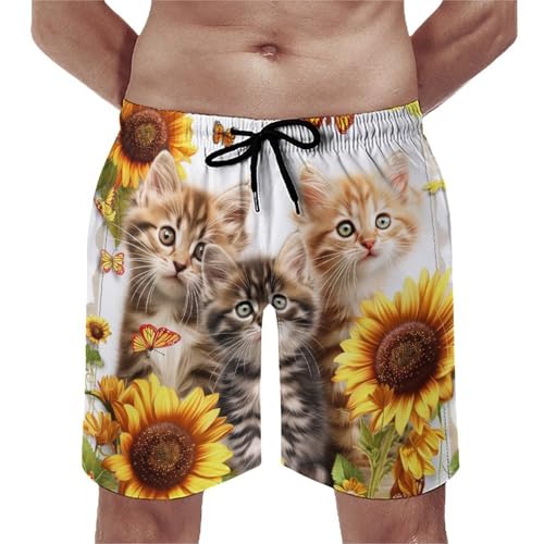 Maillots de bain pour hommes au design exclusif de tournesol