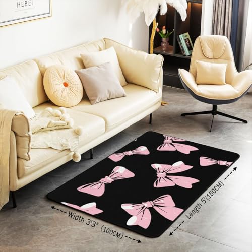 Tapete decorativo Feelyou 5x7 negro y rosa miniatura 3