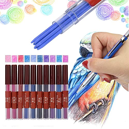 10 ricariche colorate di mina da 2,0 mm, mina di