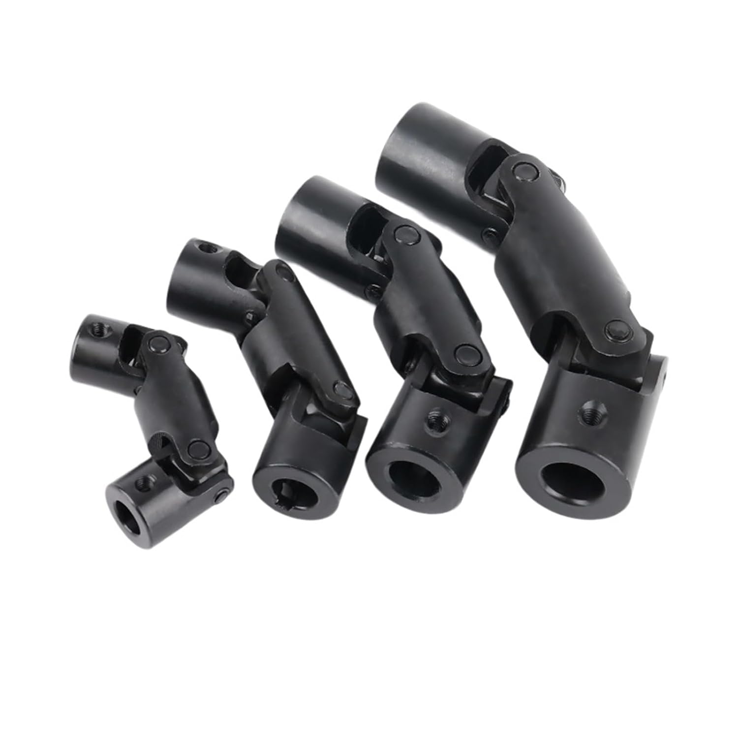 Double Section Cross Universal Joint Coupling14mm-22mm Three Shaft Coupler 1Pcs(D32L148-22-Keyway)