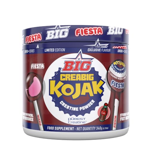 Creabig Purest Creatine - Creatina Monohidratada, Rendimiento Físico Y Recuperación - Materia Prima Premium (Kojak Cola)