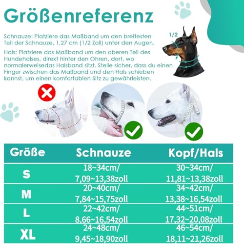 Halti Für Große Hunde, Hundehalfter Mit Gepolstertem Stoff, Verstellbar Ziehen Verhindert Halti Kopfgeschirr, Weich Anti-Zug-Halsband Für Große Hunde (Schwarz, L (Schnauze: 11,6-14,8zoll))