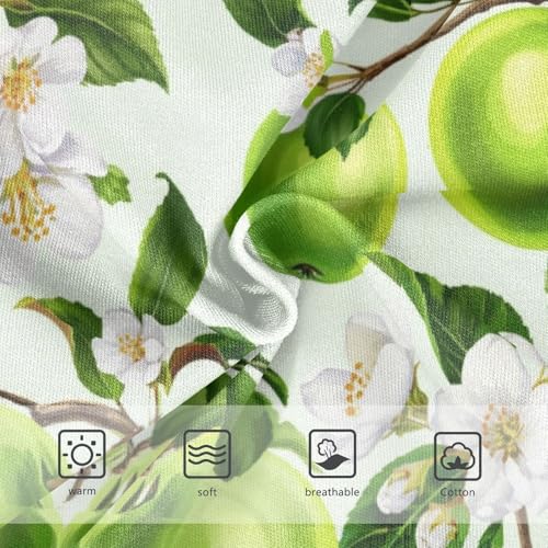 Joisal Flower Toddler Girls Underwear 2t Cotton Panties for Girl Green Apples White Flowers Undies Kids Briefs3