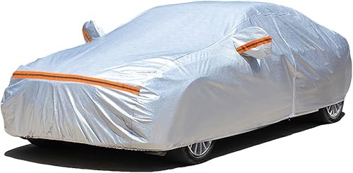 KEYOOG Ajuste para sedán de 168 a 182 pulgadas de longitud, la funda completa de 6 capas para automóvil es impermeable para todo tipo de clima,
