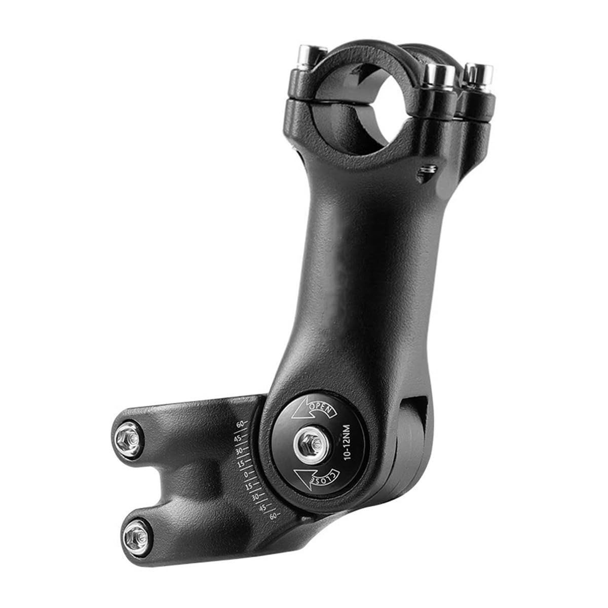 ZONADAH Bike Stem Riser Adapter 0-60 Degrees Bicycle Handlebar Riser Fork Stem 25.4mm/31.8mm Adjustale Angle Bicycle Stem Extender for Road Bike Mountain Bike