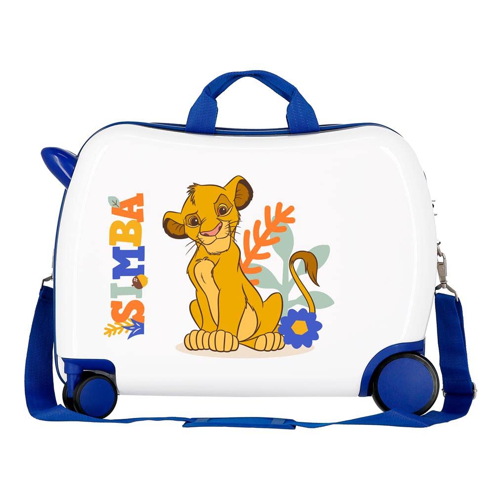 Disney Il Re Leon Valigia infantile bianca 50 x 39 x 20 cm rigida ABS chiusura a combinazione laterale 34 L 1,8 kg 4 ruote