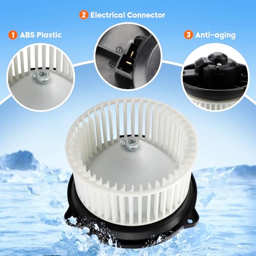 Image of Front HVAC Heater Blower Motor Fan Fit for 1992-2000 Honda Civic, 1994-1997 Honda Accord, 92-96 Prelude, 00-06 Insight, 94-01 Acura Integra, 97-99 Acura CL, Replace 700001, Automotive Replacement