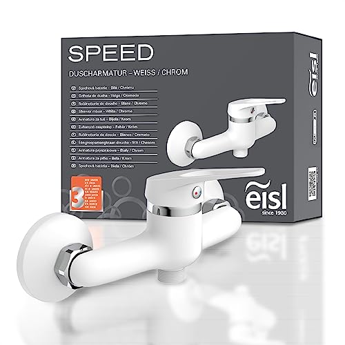 EISL NI168SCR-W Mezclador monomando de ducha, grifo de ducha, cromo/blanco