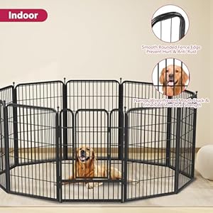 Dog Playpen 32" Height 12 Panels Puppy Playpen Indoor Portable Dog Fence Outdoor for Yard Indoor Dog Pen for Medium/Small Dogs, Heavy Duty Pet Playpen Dog Kennel for RV, Camping, Yard Dog Playpen 32 Height 12 Panels Puppy Playpen Indoor Portable Dog Fence Outdoor for Yard Indoor Dog Pen for MediumSmall Dogs Heavy Duty Pet Playpen Dog Kennel for RV Camping Yard