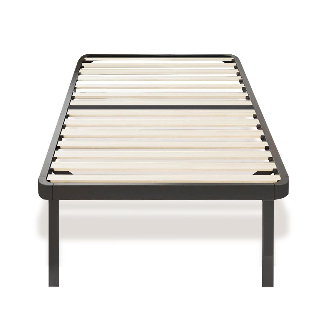 BOLLI - Sommier 90x190cm avec 6 Pieds | Lit avec Sommier à Lattes pour Adulte | 14 Lattes | Résistant et Confortable | Montage Rapide et Facile (Sommier 90x190-6pieds)