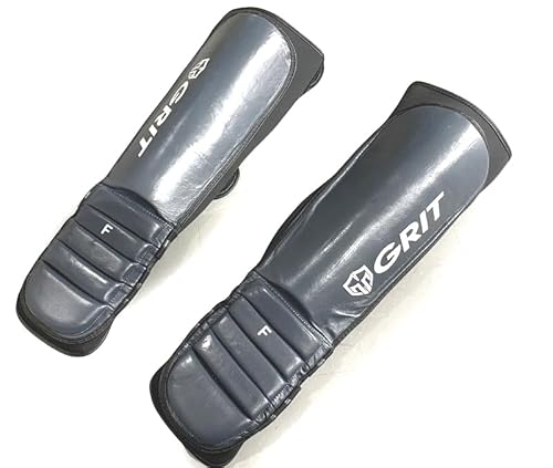 GRIT 2301 MMA SUPER FIT SHIN GUARD GRAY/iZ VK[h K[X (FREETCY(bpbh17cm pbh29cmj)
