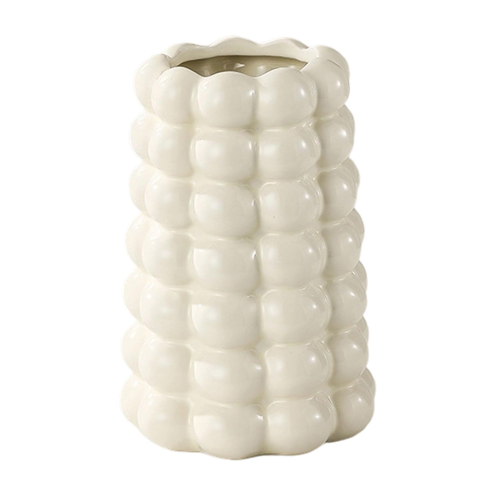 WEILWH Modern Bubble Ceramic Vases Plant Pots for Floral Arrangements Displays Home Decoration Artistic Interior Accent Piece Ceramic Flower Container