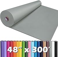 Vista 54 de PerkHomy - Rollo de papel de regalo negro para regalo, tablón de anuncios, manualidades, ramo de flores, embalaje de envíos en movimiento, mesa