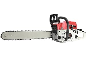 Gas Chainsaw, 3.2 HP 58CC 20" Petrol Chainsaw, Top Handle Chainsaw for Trees Branch Cutting