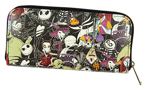 Loungefly The Nightmare Before Christmas Allover Print Character Zip Around Wallet2