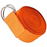 Funabridge Yoga Strap, 70.9 In, D-Loop, Polyester Cotton, Improve Posture