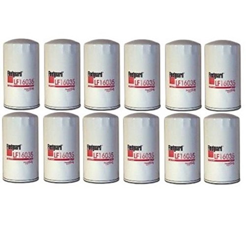 Fleetguard LF16035 Oil/Lube Filter for Dodge Ram Cummins Diesel Engines, StrataPore Media, 30-Micron 100% Efficiency, 1-16 UN-2B Thread Size, 6.945