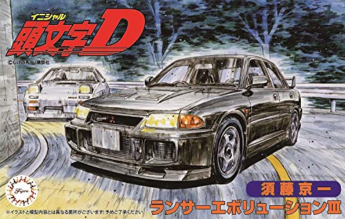 Modelo Fujimi 1/24 Lancer Evolution III Initial D miniatura 1