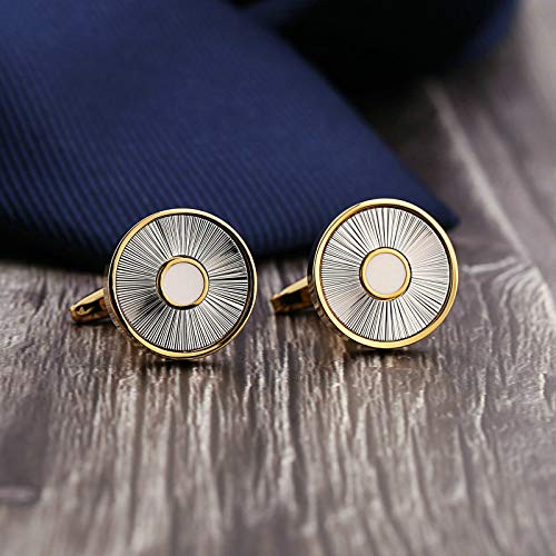 Mancuernillas para Hombre Set de Boda Acero miniatura 3