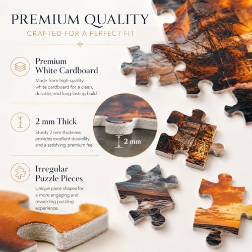 Rompecabezas Jigsaw para Adultos de 1000 Piezas: 'Explora el Velero', 28 x 20 pulgadas miniatura 5