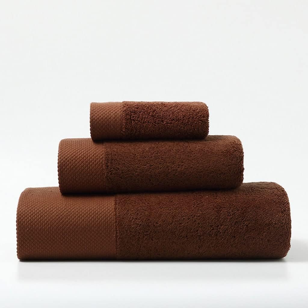 Cotton Towel Set 160 * 80 Bath Towel 80 * 40 Hand Towel 33 * 33 Face Towel Soft and Thick Hotel Quality(C)