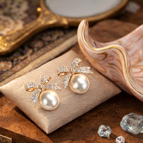 SHULOVA 3 Pearl Earrings Set with Stud Earring Pack of 3 - Image 7