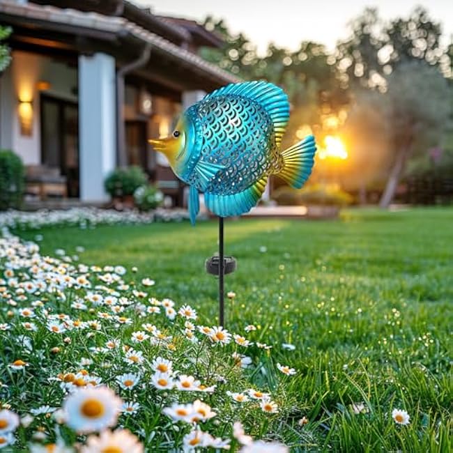 HONGLAND Outdoor Lights Solar Path Lights Warm Yellow