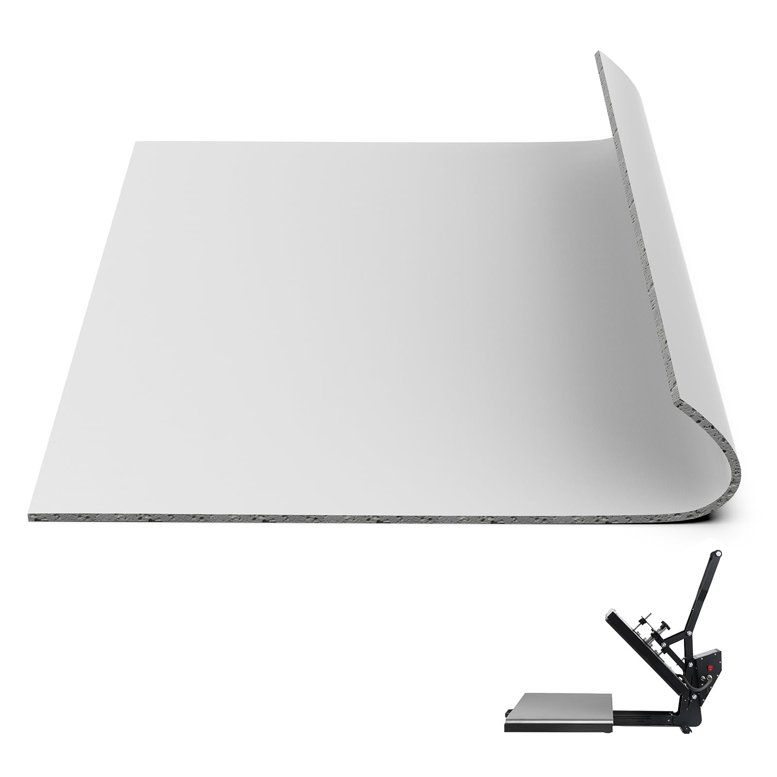 Bwenky Heat Press Mat 15x15 Inch, Industrial Grade Heat Resistant Silicone Pad for HTV Vinyl Transfer, Sublimation, Heat Press Machine & Ironing DIY