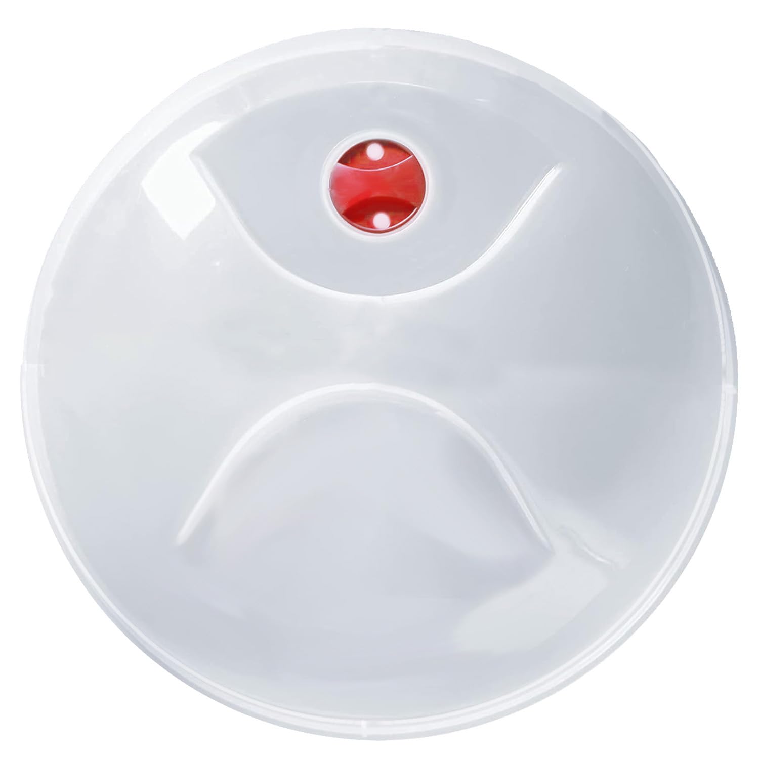 Tapa Microondas Libre BPA - Tapadera Microondas - Tapa con Salida de Vapor y Válvula - 28 cm - Polipropileno - Rojo - Perfecta para Proteger Platos de Comida