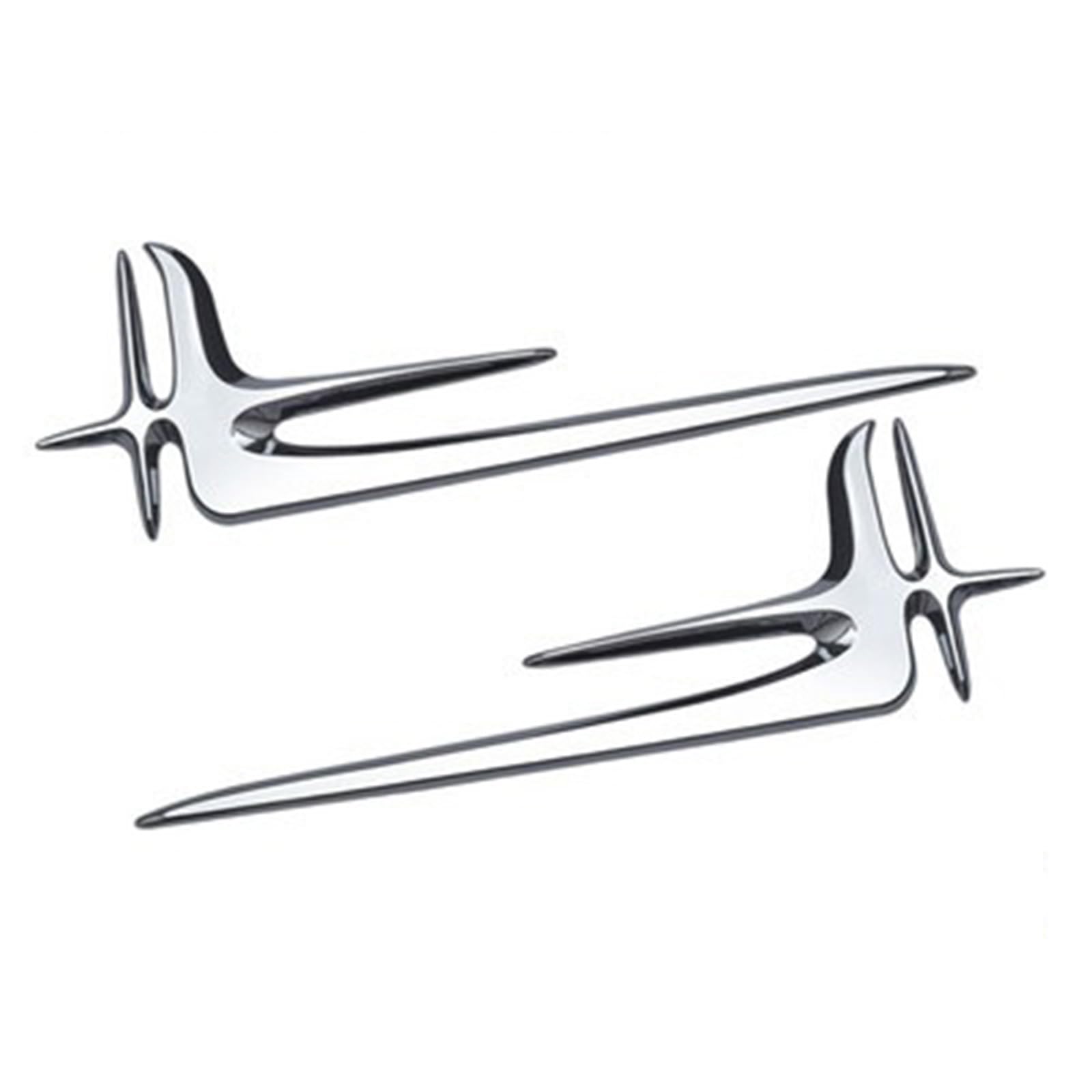 3D Letters Numbers Emblem for Trunk Lid Chrome Shiny Black/Silvery Badge (Silver Star Emblem 20.5cm)